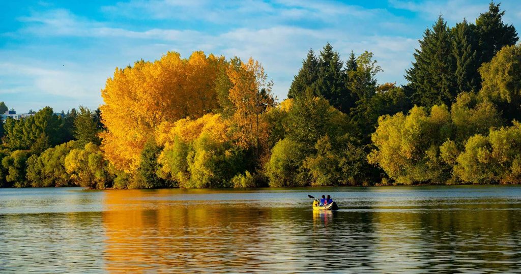 Kayakers on Green lake